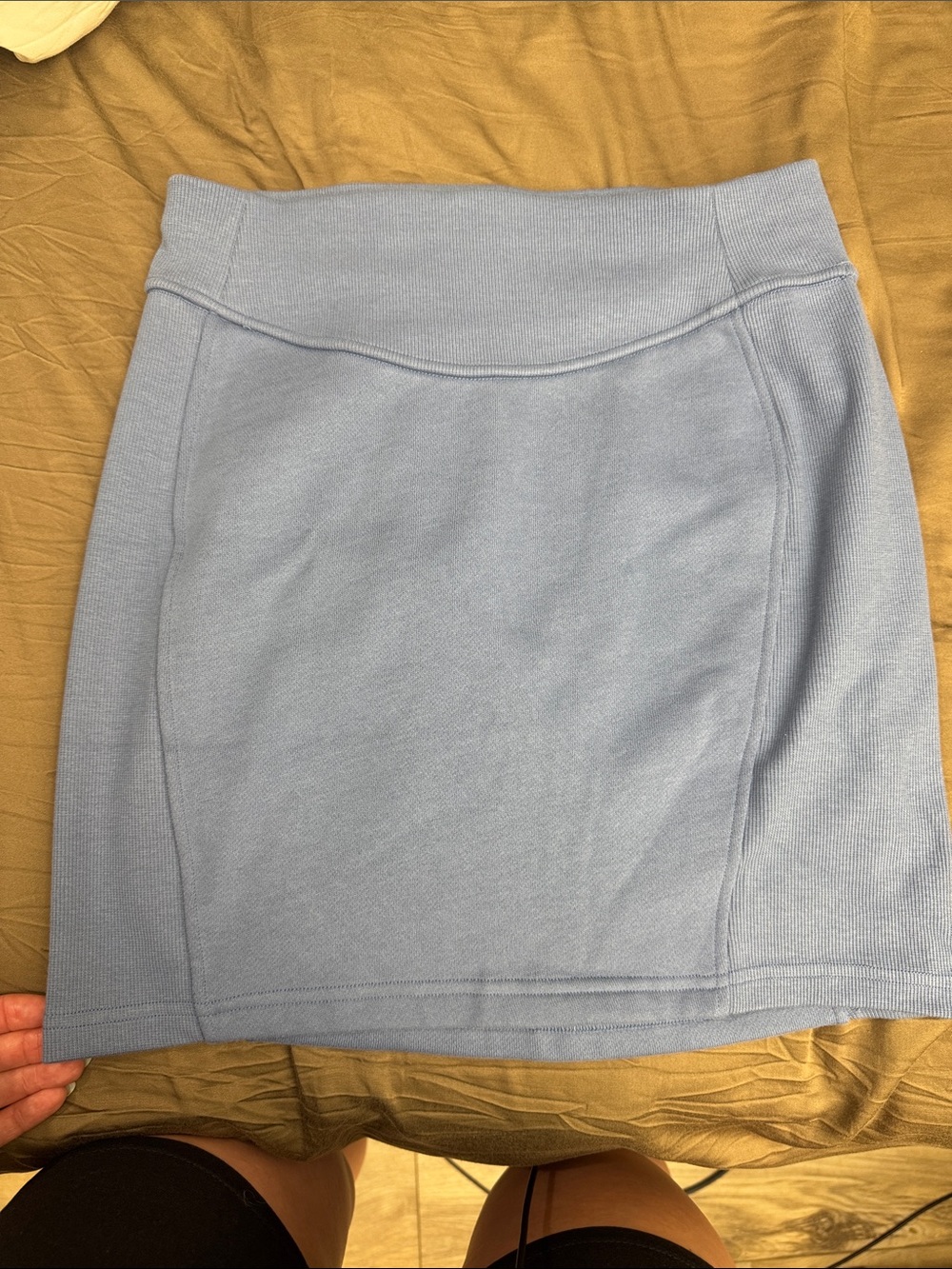 lululemon athletica Light Blue Knit Mini Skirt